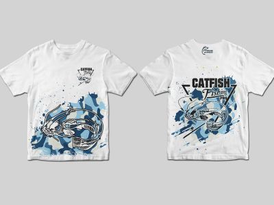 TERMOAKTYWNA KOSZULKA DZIECIĘCA CATFISH PRO (blue camo)