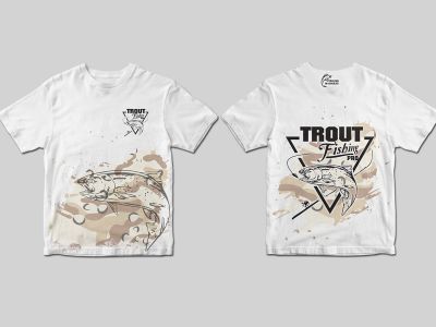 TERMOAKTYWNA KOSZULKA DZIECIĘCA TROUT PRO (desert camo)