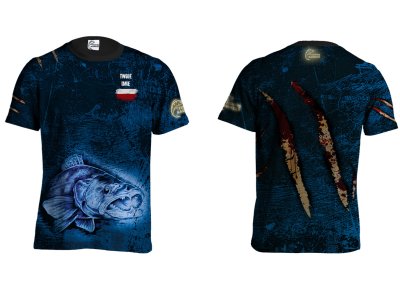 KOSZULKA TSHIRT ZANDER ATTACK (blue)