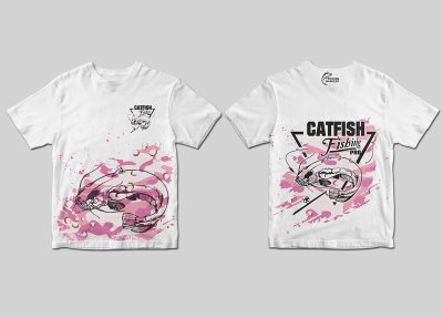 TERMOAKTYWNA KOSZULKA DZIECIĘCA CATFISH PRO (pink camo)