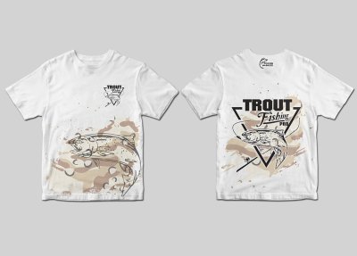 TERMOAKTYWNA KOSZULKA DZIECIĘCA TROUT PRO (desert camo)