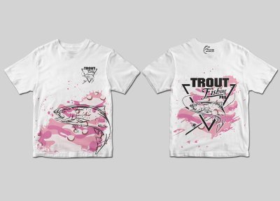 TERMOAKTYWNA KOSZULKA DZIECIĘCA TROUT PRO (pink camo)