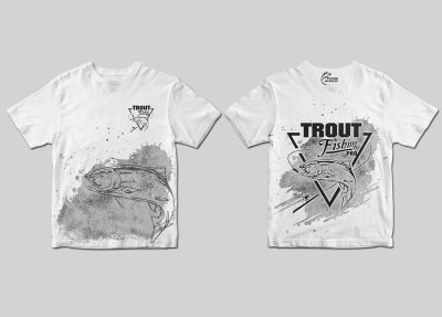 TERMOAKTYWNA KOSZULKA DZIECIĘCA TROUT PRO (silver grunge)