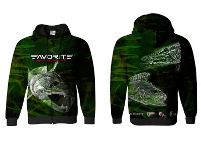 BLUZA Z KAPTUREM I ZAMKIEM TEAM PREDATORS