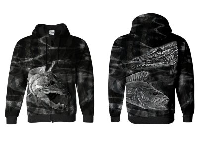 BLUZA Z KAPTUREM I ZAMKIEM PREDATORS (grey)