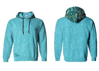 BLUZA Z KAPTUREM PAISLEY BLUE 3