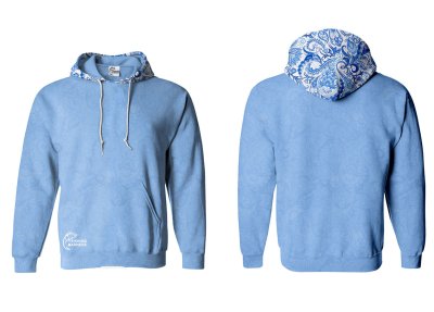 BLUZA Z KAPTUREM SKY BLUE 2