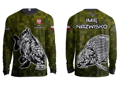 BLUZA ZAWODNICZA PIXEL CARP (GREEN)