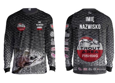 BLUZA ZAWODNICZA TROUT AREA FISHING GREY