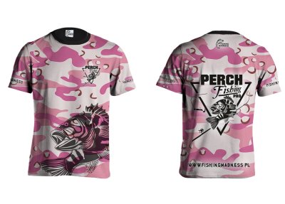 KOSZULKA TSHIRT PERCH PRO (pink camo)