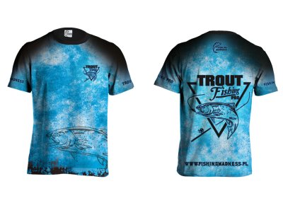 KOSZULKA TSHIRT TROUT PRO (blue)