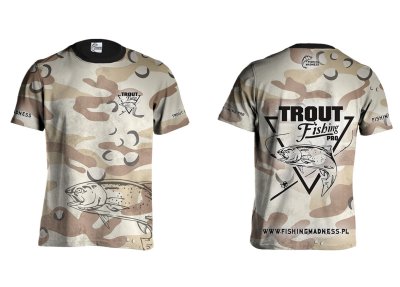 KOSZULKA TSHIRT TROUT PRO (desert camo)