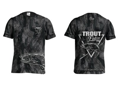 KOSZULKA TSHIRT TROUT PRO (grey camo)