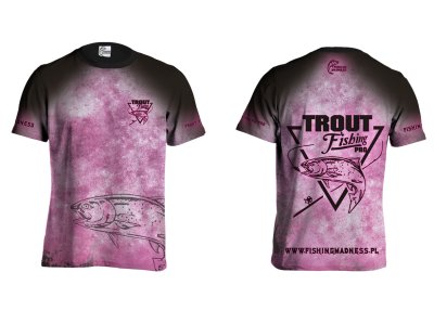 KOSZULKA TSHIRT TROUT PRO (pink)