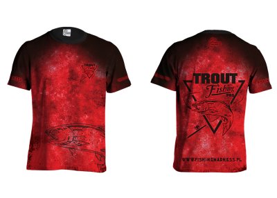 KOSZULKA TSHIRT TROUT PRO (red)