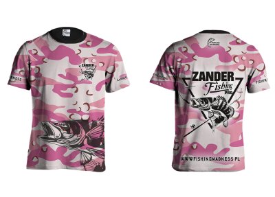 KOSZULKA TSHIRT ZANDER PRO (pink camo)