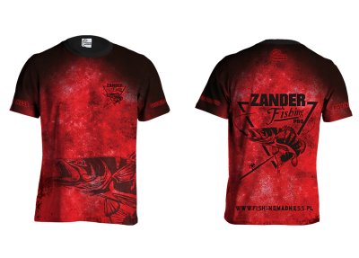 KOSZULKA TSHIRT ZANDER PRO (red)