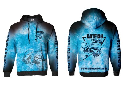 BLUZA Z KAPTUREM CATFISH PRO (blue)