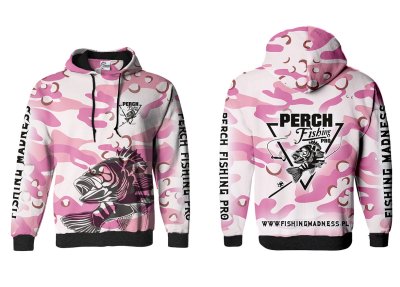 BLUZA Z KAPTUREM PERCH PRO (pink camo)