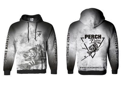 BLUZA Z KAPTUREM PERCH PRO (silver grunge)