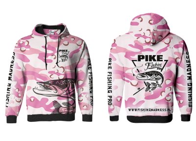 BLUZA Z KAPTUREM PIKE PRO (pink camo)