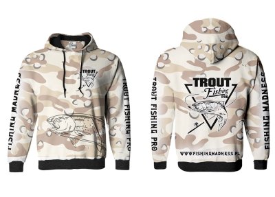 BLUZA Z KAPTUREM TROUT PRO (desert camo)