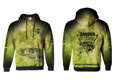 BLUZA Z KAPTUREM ZANDER PRO (green)