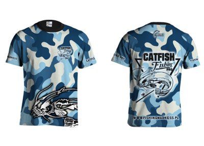 KOSZULKA TSHIRT CATFISH PRO (blue camo)