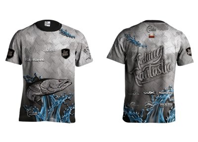 KOSZULKA TSHIRT FISHING FANTASTIC (silver)