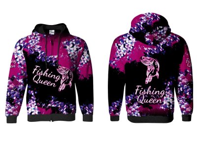 BLUZA Z KAPTUREM I ZAMKIEM FISHING QUEEN