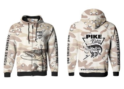 BLUZA Z KAPTUREM I ZAMKIEM PIKE PRO (desert camo)