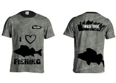 KOSZULKA TSHIRT I LOVE PERCH FISHING