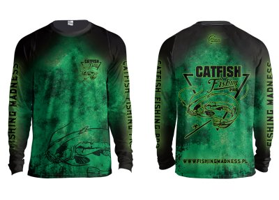 CIEPŁA BLUZA BEZ KAPTURA CATFISH PRO (dark green)